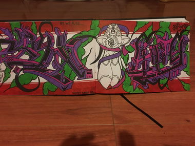 Graffiti Sketch in Australia - Photo by Verno (2017)