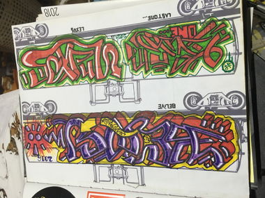 Graffiti Sketch in Australia - Photo by Verno (2017)