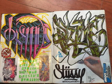 Graffiti Sketch in Shepparton - Photo by Verno