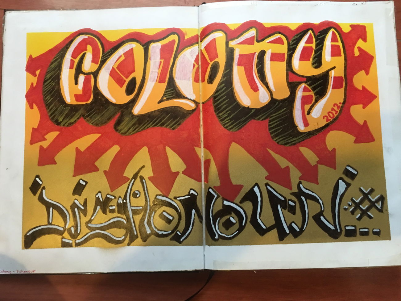 Graffiti Sketch in Shepparton - Photo by Verno