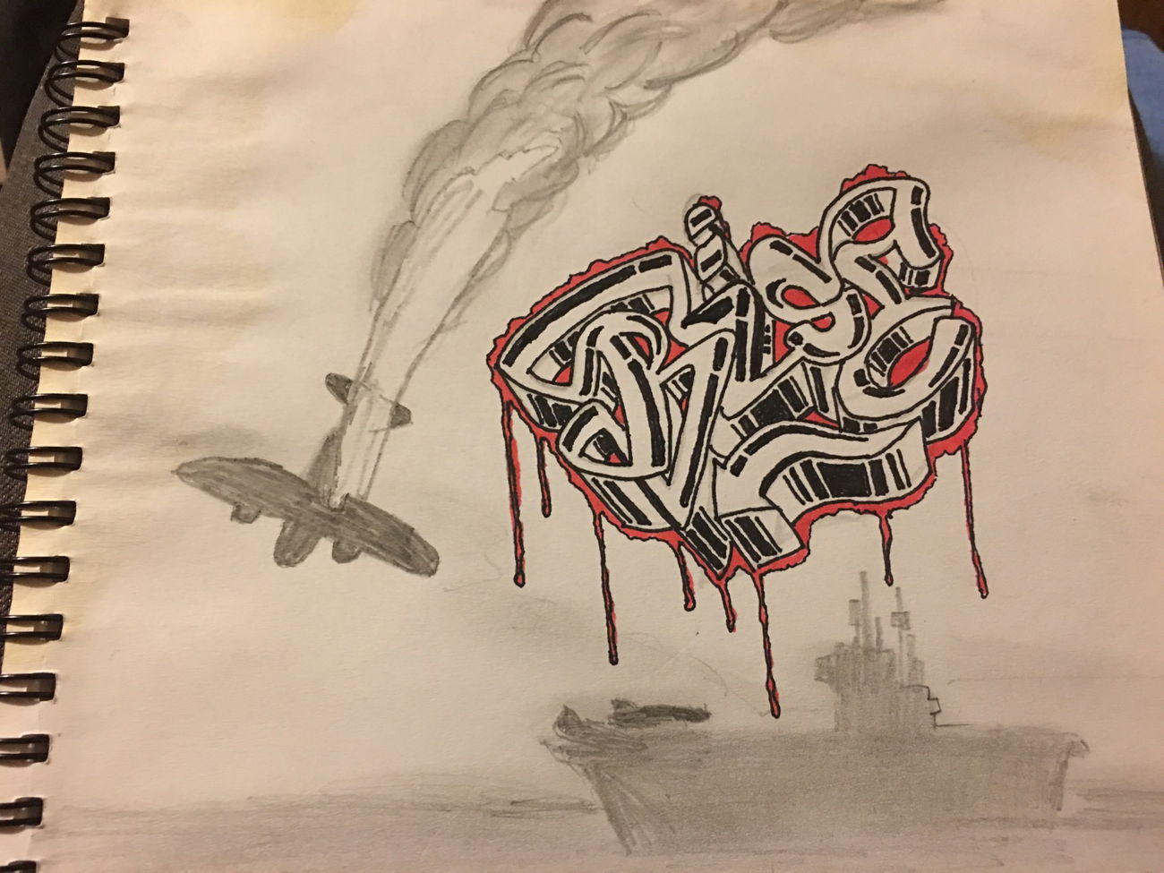 Graffiti Sketch in Shepparton - Photo by Verno (2012)