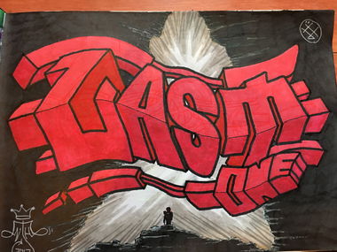 Graffiti Sketch in Shepparton - Photo by Verno (2017)