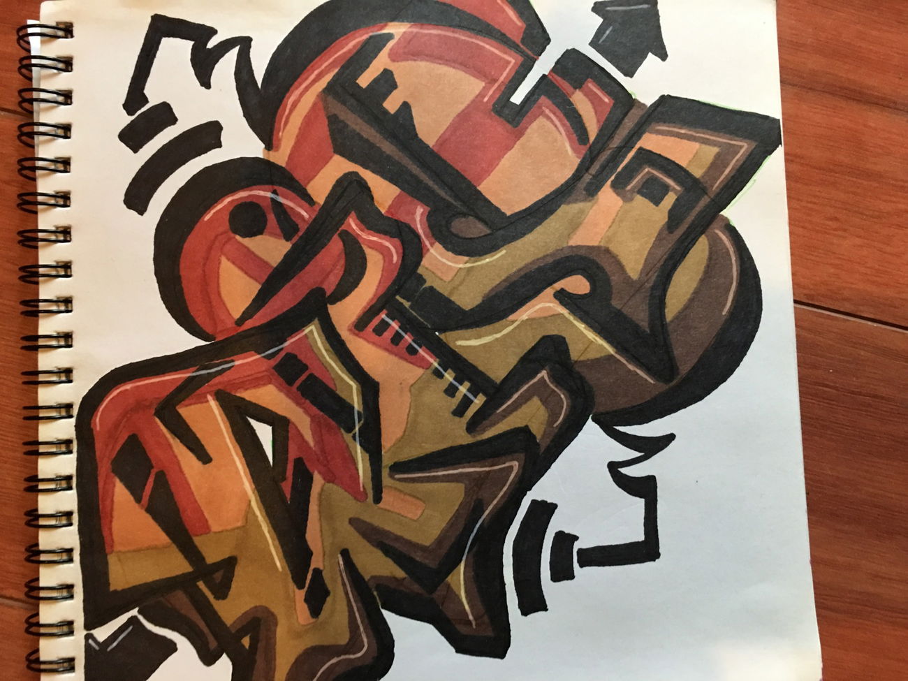 Graffiti Sketch in Shepparton - Photo by Verno (2017)