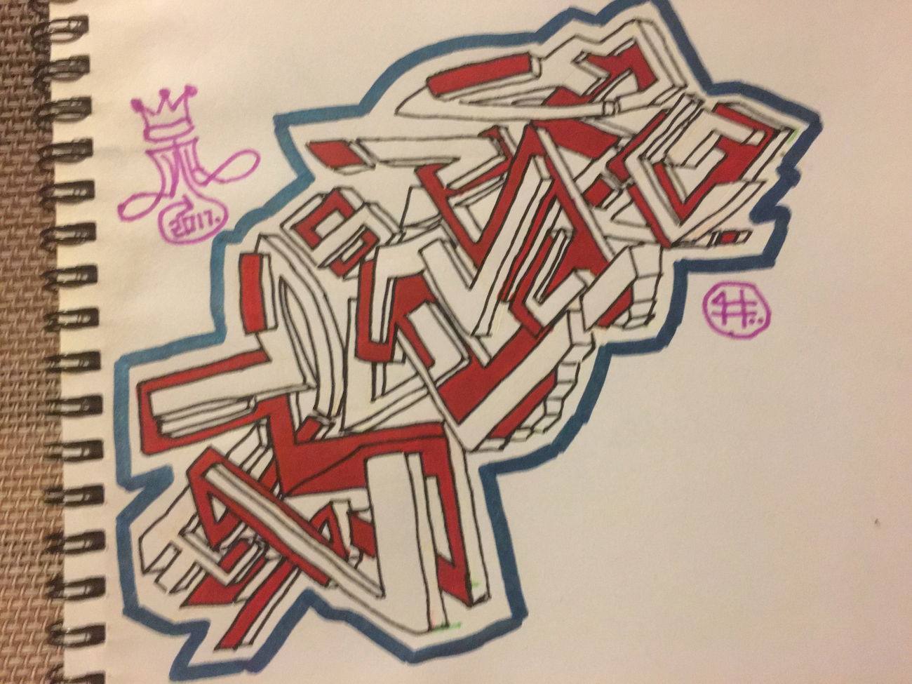 Graffiti Sketch in Shepparton - Photo by Verno