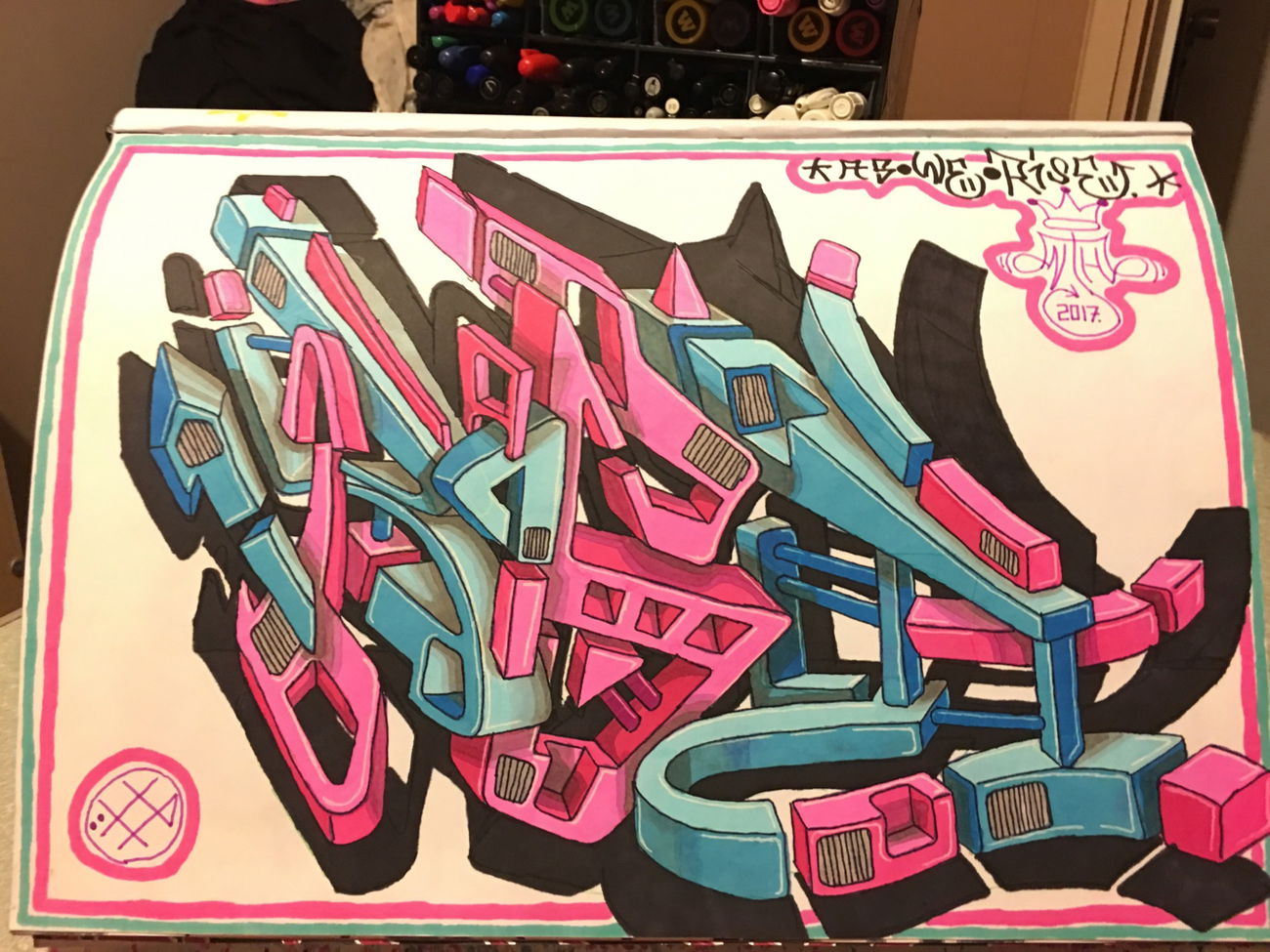 Graffiti Sketch in Shepparton - Photo by Verno (2017)