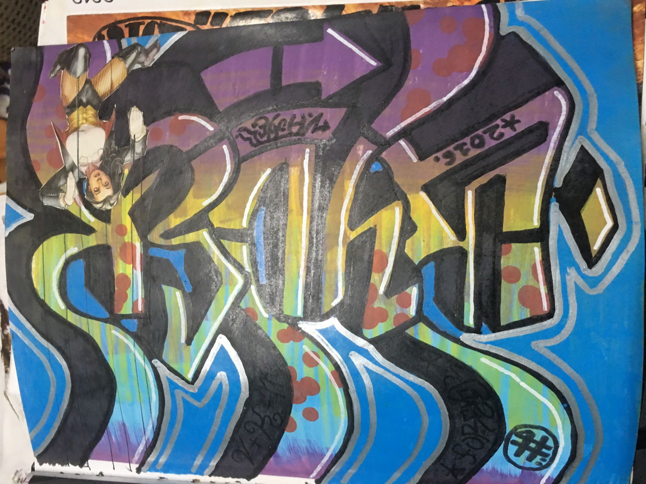 Graffiti Sketch in Australia - Photo by Verno (2017)