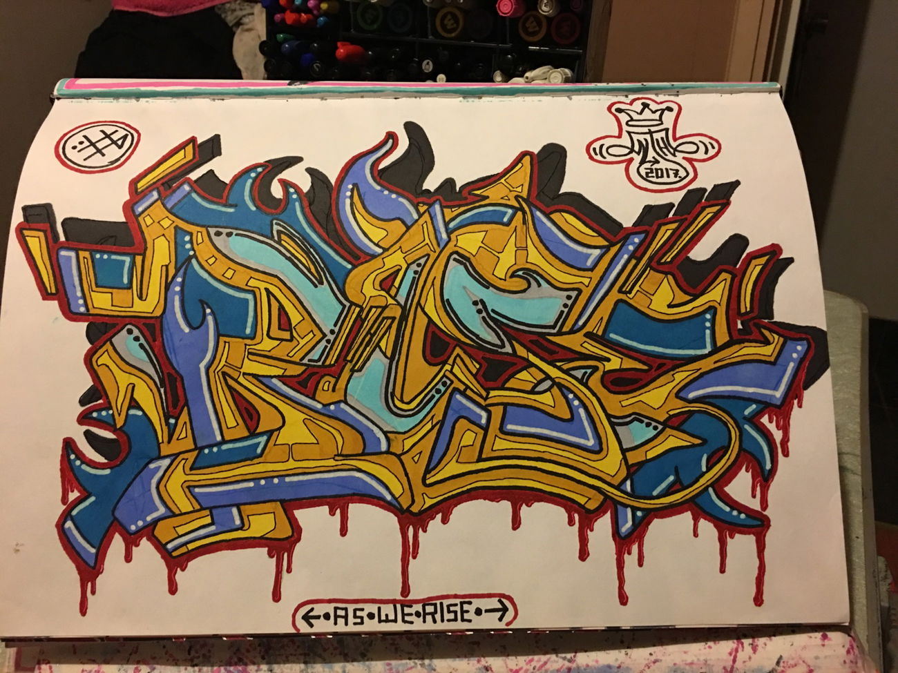 Graffiti Sketch in Shepparton - Photo by Verno (2017)