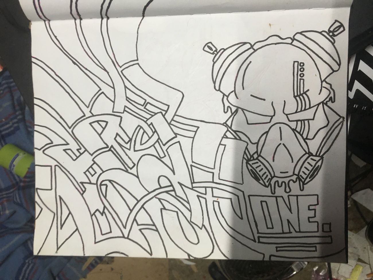 Graffiti Sketch in Australia - Photo by Verno (2017)