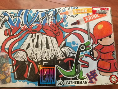 Graffiti Sketch in Shepparton - Photo by Verno