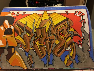 Graffiti Sketch in Shepparton - Photo by Verno (2017)