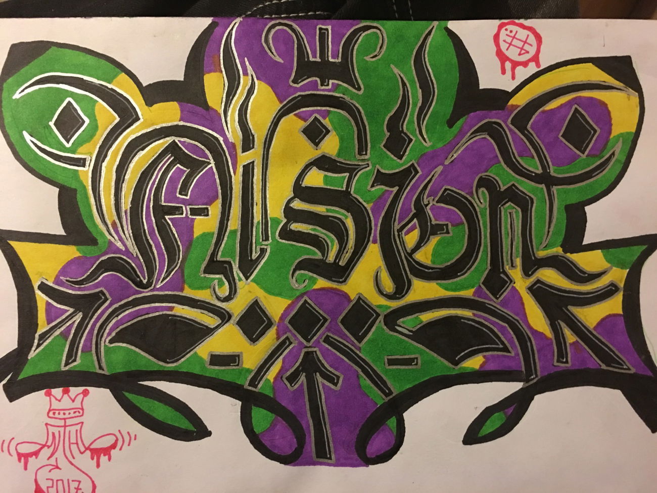 Graffiti Sketch in Shepparton - Photo by Verno (2017)