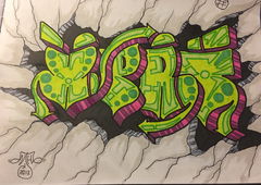 Graffiti Sketch - Photo by Verno - Battle, pic (2017)