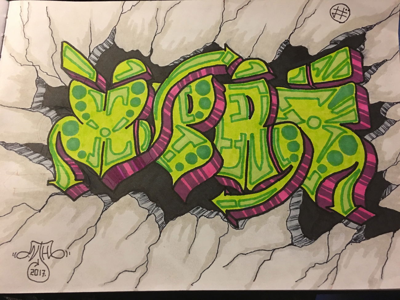 Graffiti Sketch - Photo by Verno - Battle, pic (2017)