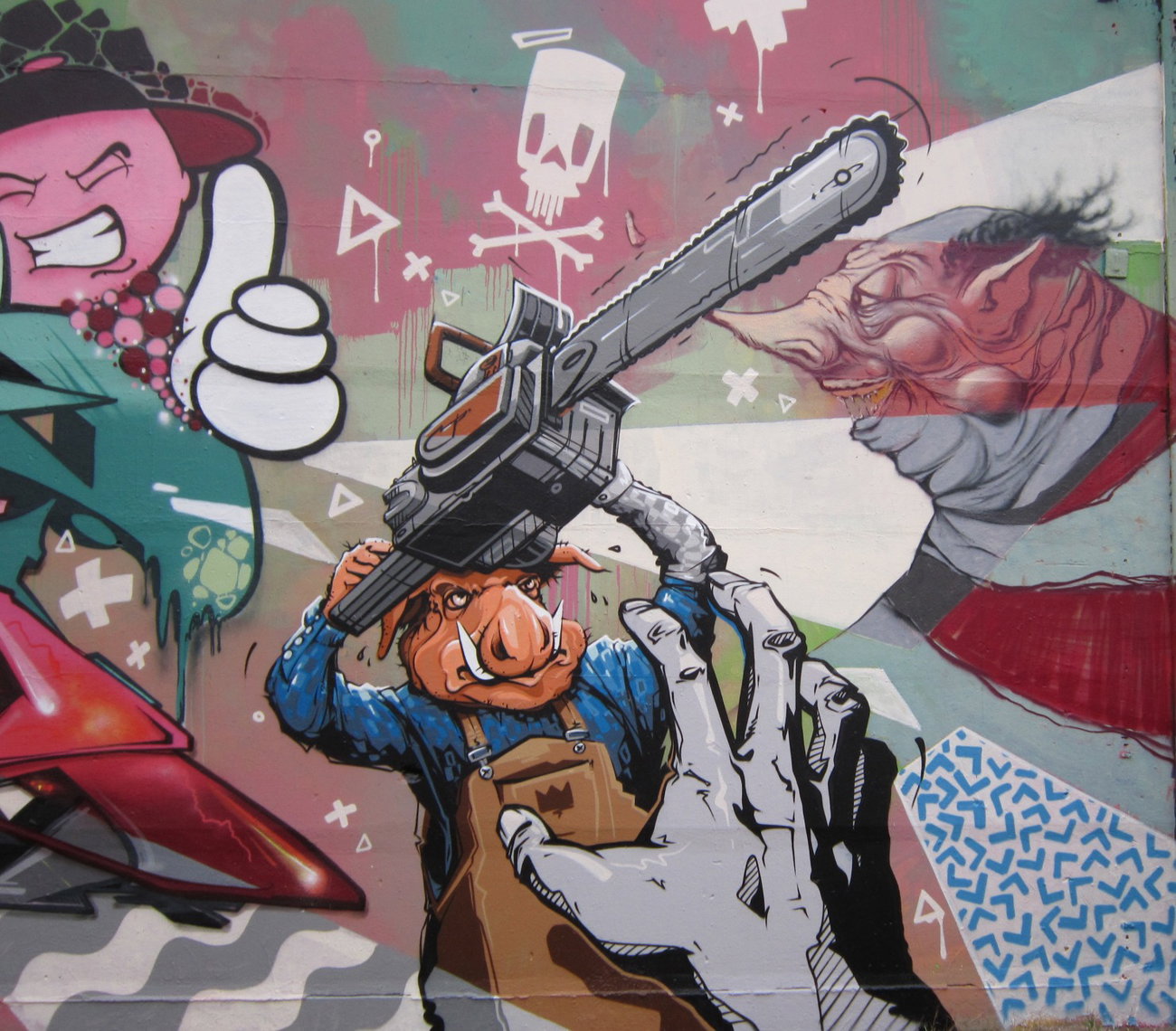 Graffiti Wall - Photo by Verstecker - Carparso, Andy.K, Dresden