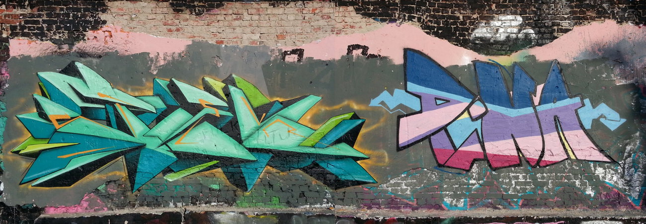 Graffiti Wall - Photo by Verstecker - stek, pina
