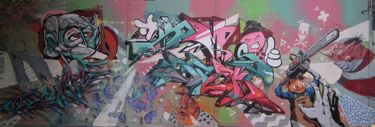 Graffiti Wall - Photo by Verstecker - ZASU, HAID, CLONE