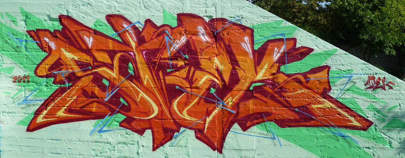 Graffiti Wall - Photo by Verstecker - Stek, Dresden, 2011