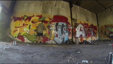 Graffiti Wall in Sosnovy bor - Photo by Vestowerst (2014)