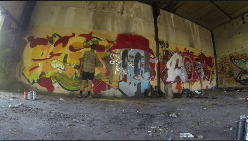 Graffiti Wall in Sosnovy bor - Photo by Vestowerst (2014)