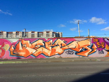 Graffiti Wall in Saint Petersburg - Photo by Vestowerst - werst, russia (2015)