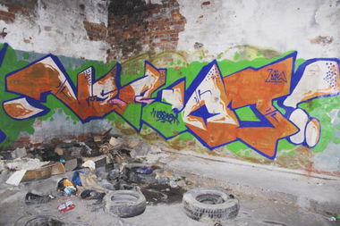 Graffiti Bombing - Photo by Vestowerst (2015)