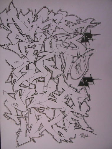 Graffiti Sketch - Photo by ViceSKBK - Vice, SKBK (2013)