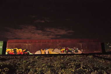 Graffiti Train in Moskow - Photo by Vie - vie, tien