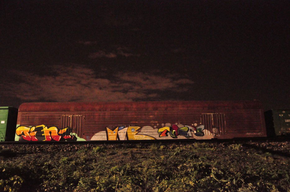 Graffiti Train in Moskow - Photo by Vie - vie, tien