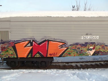 Graffiti Train in Moscow - Photo by Vie - vie