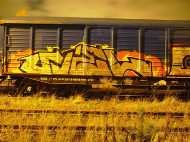 Graffiti Train - Photo by VielOne - fr8, bombing, viel (2013)