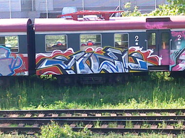 Graffiti Train - Photo by VielOne - vielone, mielone, bombing (2014)