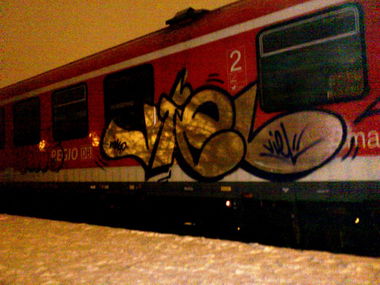 Graffiti Train - Photo by VielOne - DB, regio, graffiti (2015)