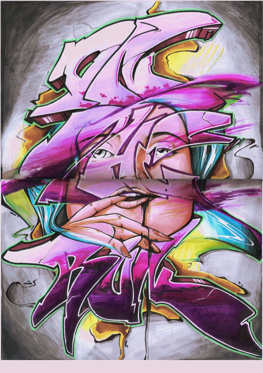 Graffiti Sketch - Photo by Vilsaa - sketch, classic, character
