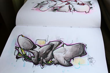 Graffiti Sketch - Photo by Vilsaa - sketch