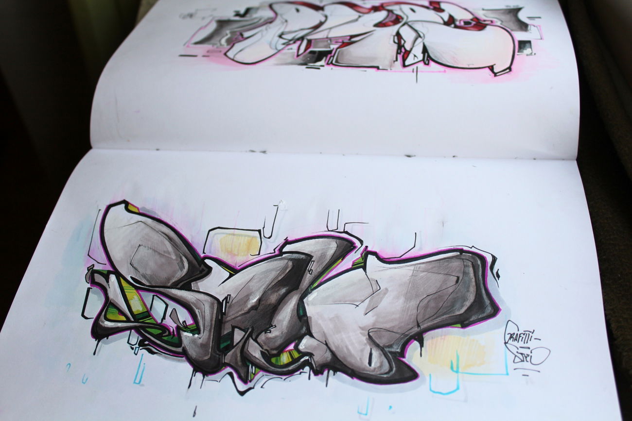 Graffiti Sketch - Photo by Vilsaa - sketch