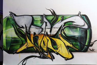 Graffiti Wall - Photo by Vilsaa - prost, bier, flasche