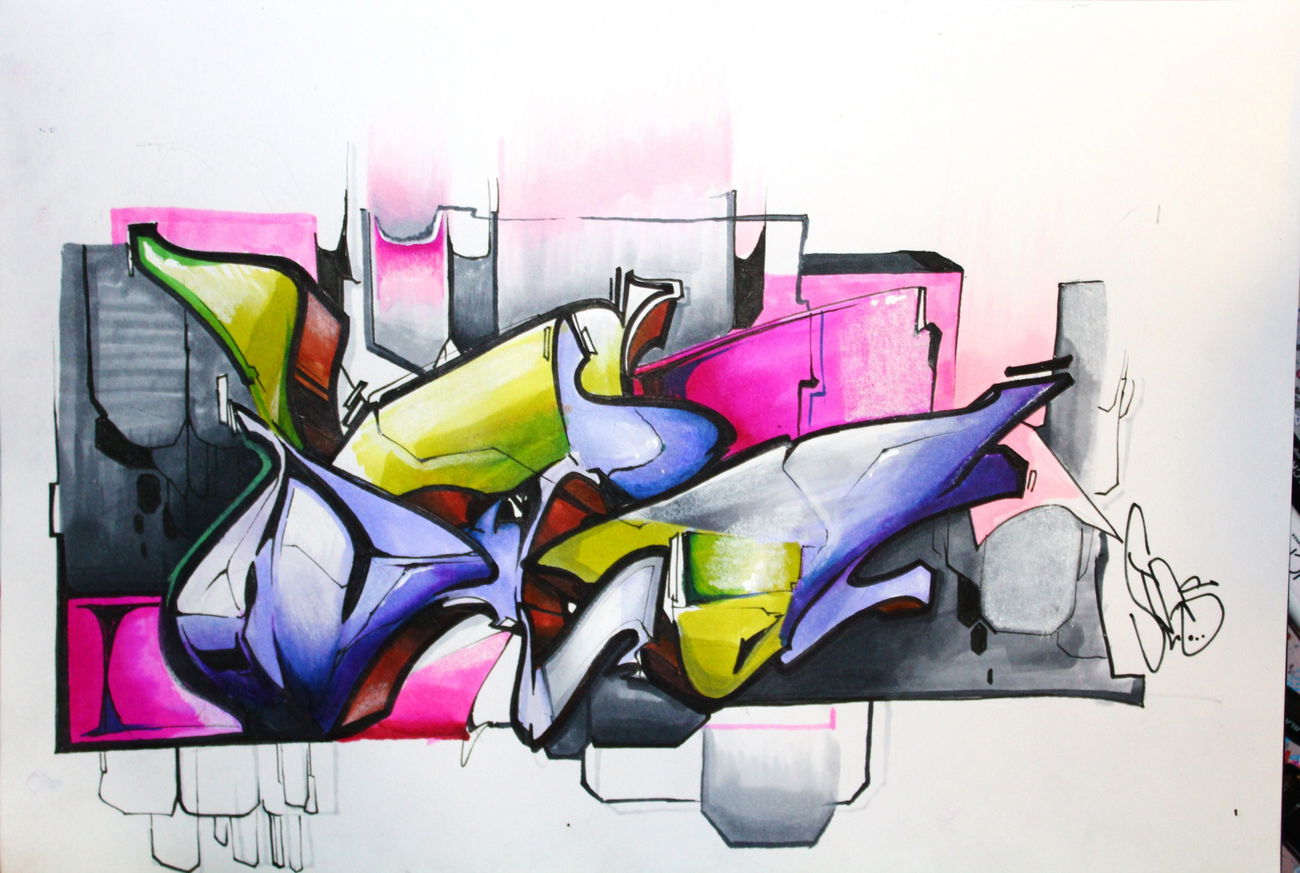 Graffiti Sketch - Photo by Vilsaa