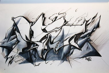 Graffiti Sketch - Photo by Vilsaa - sketch