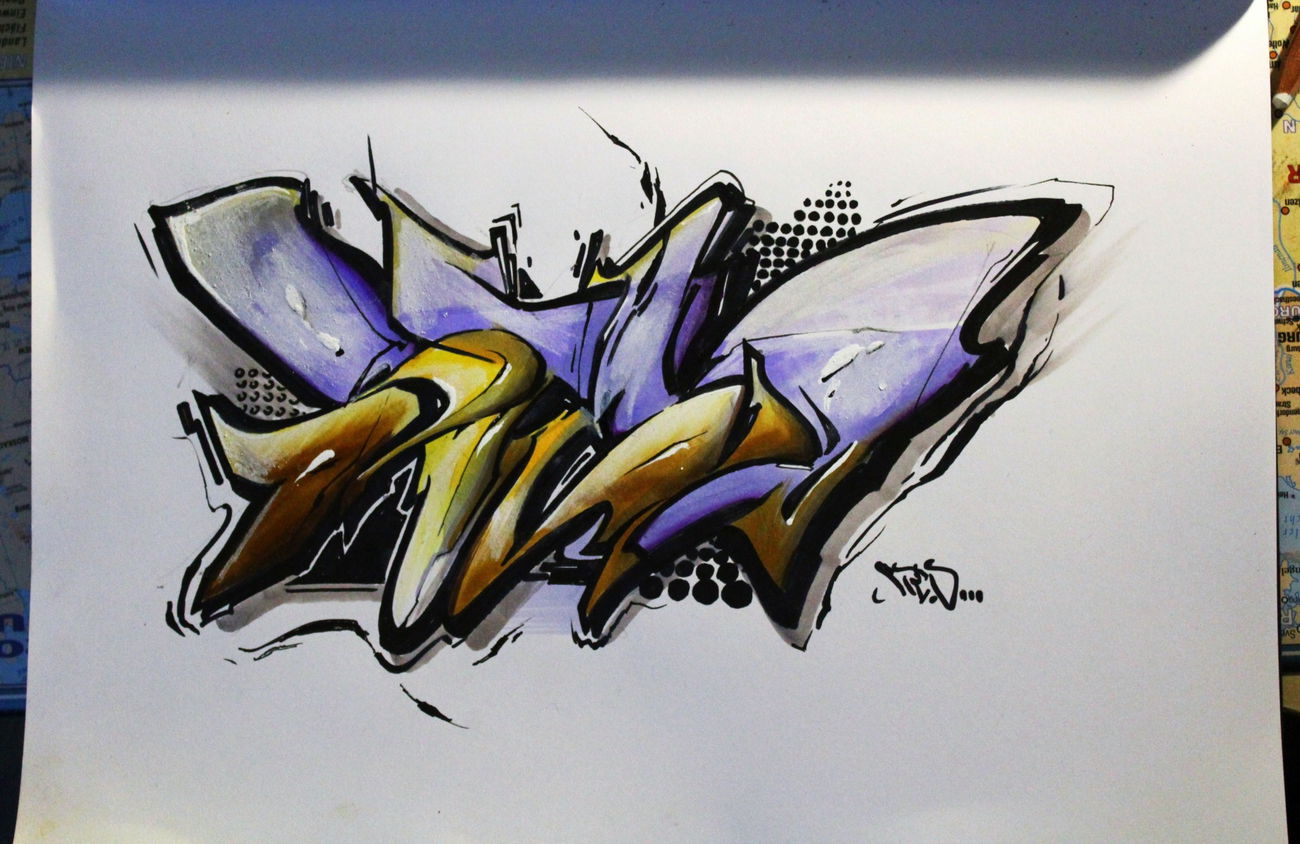 Graffiti Sketch - Photo by Vilsaa - sketch
