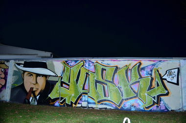 Graffiti Wall - Photo by Vilsaa - yosk, character, mafia