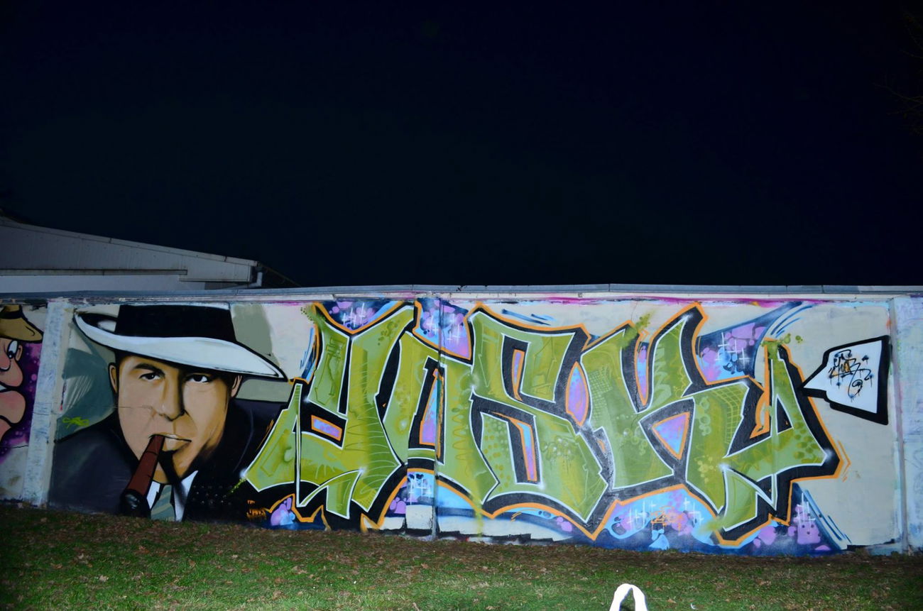 Graffiti Wall - Photo by Vilsaa - yosk, character, mafia