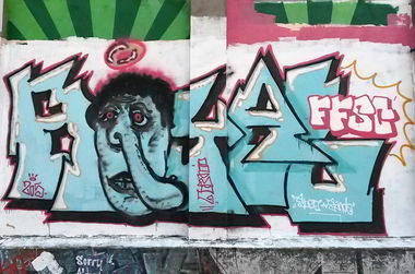 Graffiti Wall - Photo by Vilsaa - royal, streiche, character