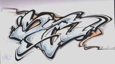 Graffiti Sketch - Photo by Vilsaa - steo, blackbook, sketch