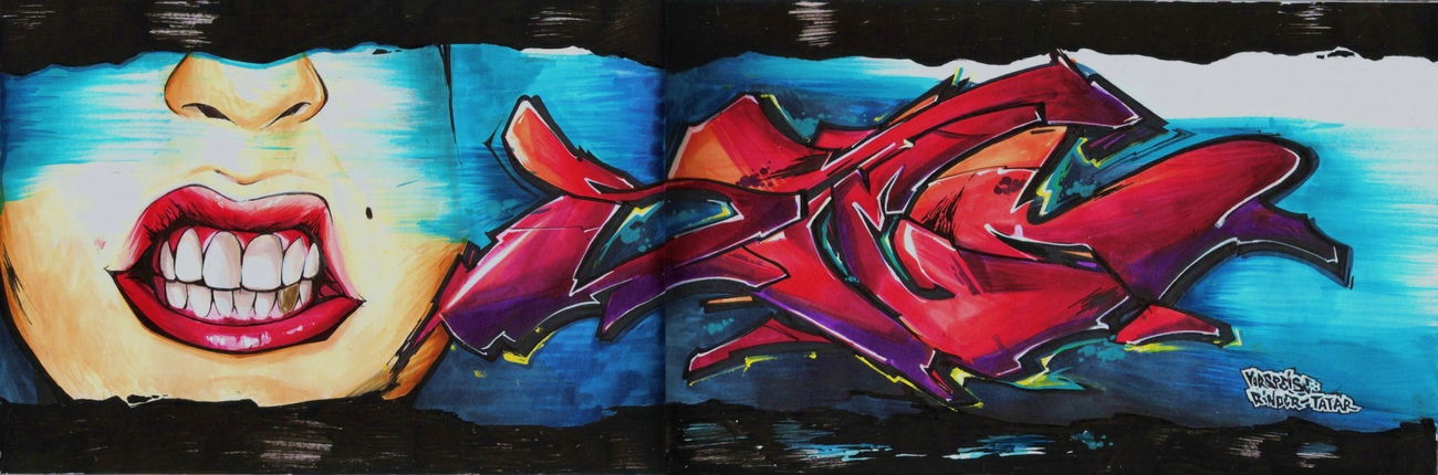 Graffiti Sketch - Photo by Vilsaa - blackbook, sketch