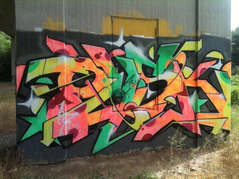 Graffiti Wall in Lörrach - Photo by Vinc13 - Omsk, Lörrach