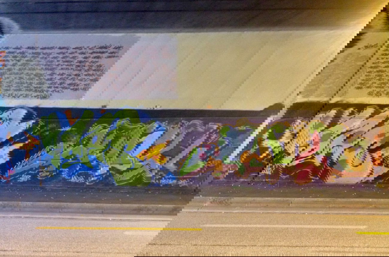 Graffiti Wall in Basel - Photo by Vinc13 - Smash137, MOAS, Jake (2002)