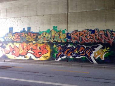 Graffiti Wall in Schweiz - Photo by Vinc13 - Smash137, Raim, Dream
