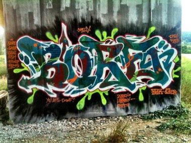 Graffiti Wall in Lörrach - Photo by Vinc13 - Bore, BSK, 13er
