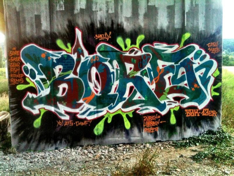 Graffiti Wall in Lörrach - Photo by Vinc13 - Bore, BSK, 13er
