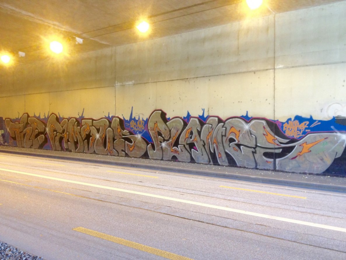 Graffiti Wall in Basel - Photo by Vinc13 - The, Famous, Flames